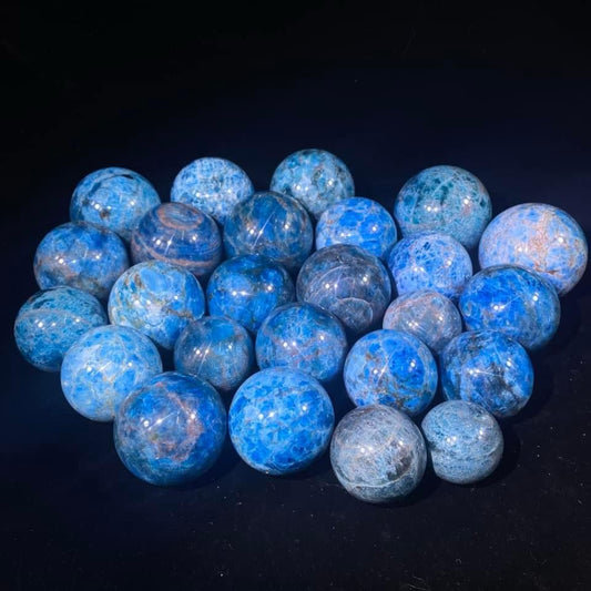 Blue Apatite Sphere